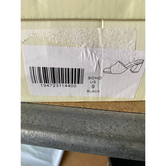 GC Shoes Womens Soho Square Toe Block Heel Dress Sandals Black Size 9 NIB - Picture 4 of 4